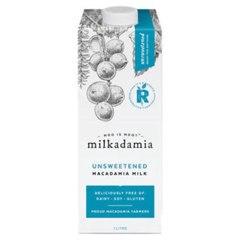 Milkadamia - 美國無麩質無糖澳洲堅果植物奶 