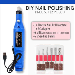 DIY Nail Polishing Drill Set (12-pc Set)