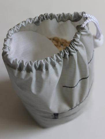 small drawstring bag