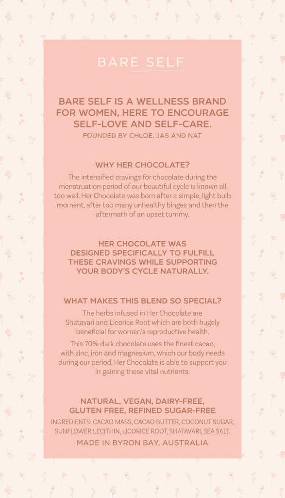 Her Chocolate information brochure | Bare Self