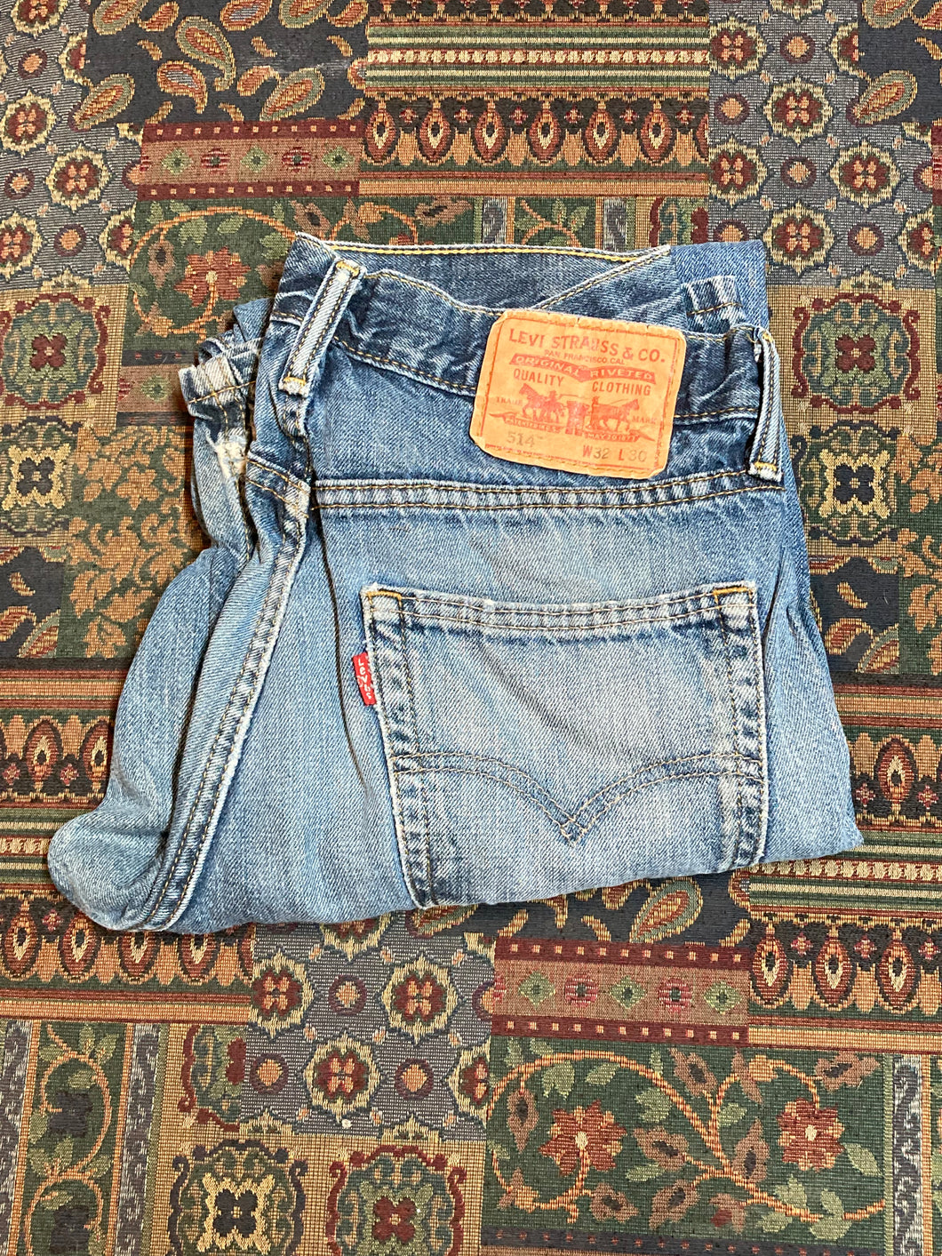 Levi's 514 Vintage Red Tab Denim Jeans, Made Mexico – KingsPIER vintage