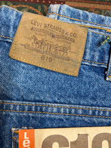 Levi's 619 Vintage Deadstock Orange Tab Denim Jeans, 37”x32”, Made in –  KingsPIER vintage