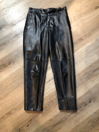 Danier Black Leather Pants, 28x31 – KingsPIER vintage