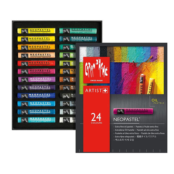  Caran d'Ache Neocolor II Water-Soluble Pastels, Wooden Gift Box  - 84 Colors : Video Games