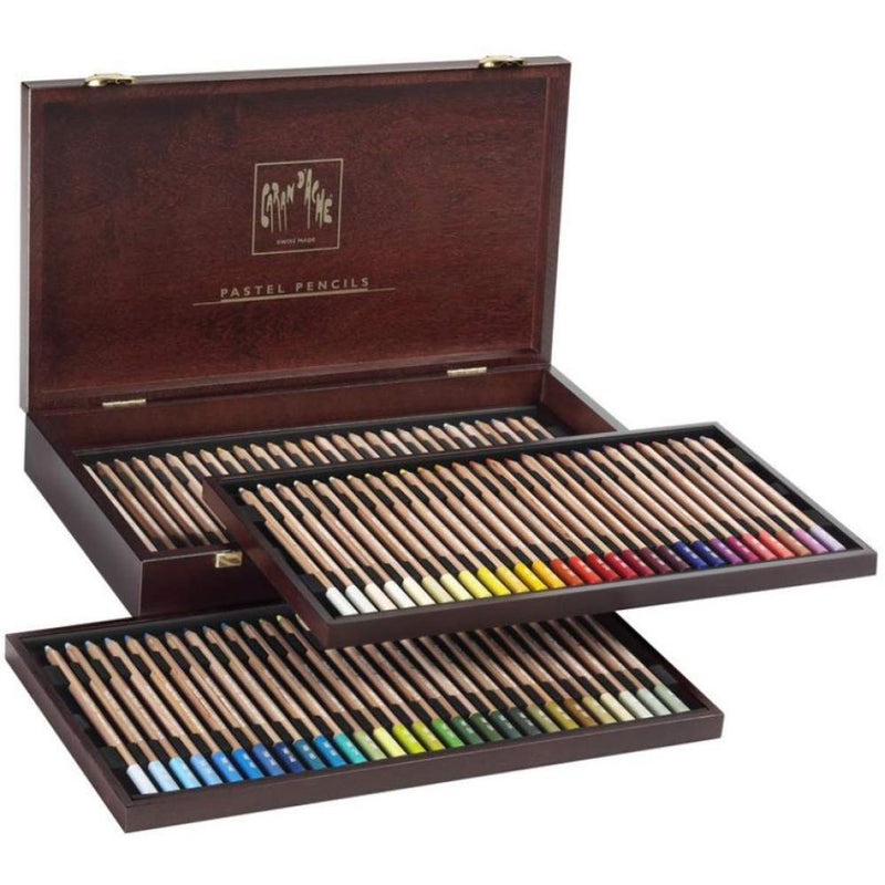 Caran D'ache Set of 84 Pastel Pencils In A Wood Box (788.484)