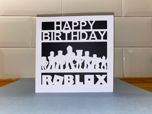 Roblox Birthday Card Roblox Character Card Roblox Birthday Card Tee Craftypants - roblox birthday card diy