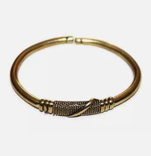 Vergoldete Afrikanische Armband  Gold Plated African Bracelet  Brace