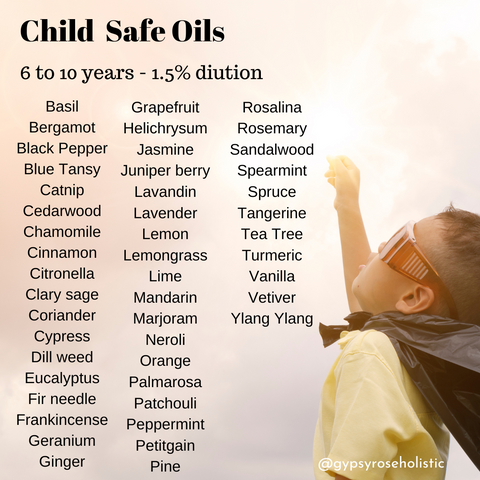 Child safe oils 6-10 years old