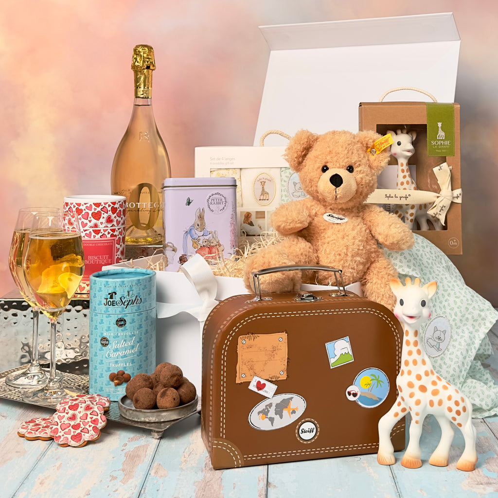 ultimate new baby and parent hamper from Noble House