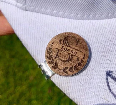 Personalized Initial Wooden Ball Marker