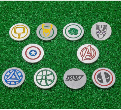 Marvel Heroes Golf Ball Marker