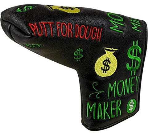 Money Maker Black Golf Putter Cover