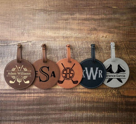 Custom Leather Golf Bag Tag