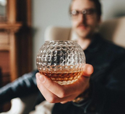 Golf Ball Whiskey Glass