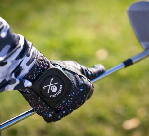 Black Paint Splatter Golf Glove