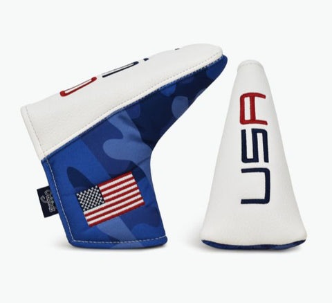 Red, White, and Blue USA Blade Putter Cover