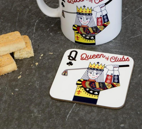 Queen Of Clubs Coasters