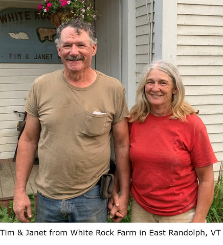 Maple Farmers Tim and Janet at their house where they make Vermont maple syrup in East Randolph Vermont