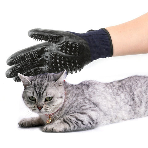 deshedding pet gloves