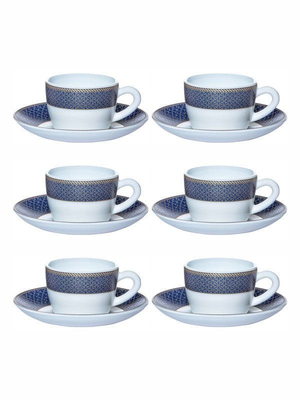 Buy Cello Opalware Tea/Coffee Cup Saucer (set of 12pcs) 130ml Online at  Best Prices in India - JioMart.