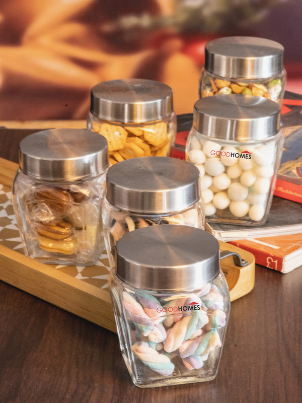 Buy Glass Ideas Glass Storage Jar - With Metal Lid Online at Best Price of  Rs 200 - bigbasket