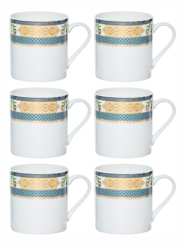 Sonaki Bone China Coffee/Tea Mugs with Gold Print (Set of 6pcs) – GOOD HOMES