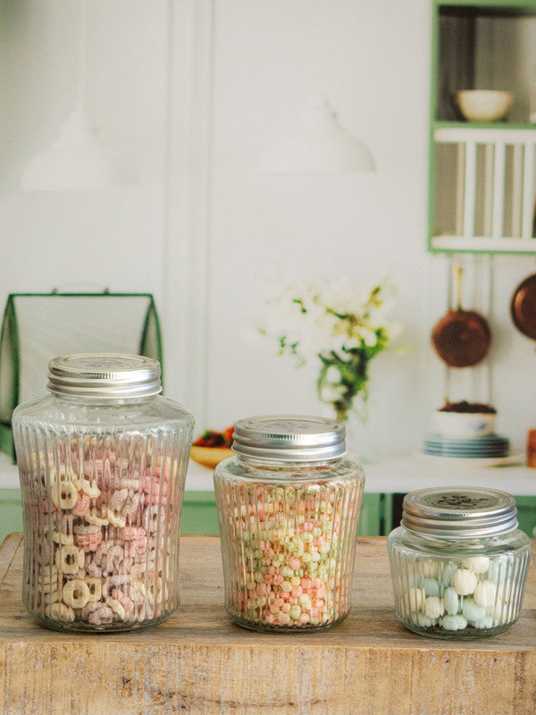 White Gold Glass Mason Jar With Metal Lid & Rack (Set Of 4Pcs Mug With –  GOOD HOMES