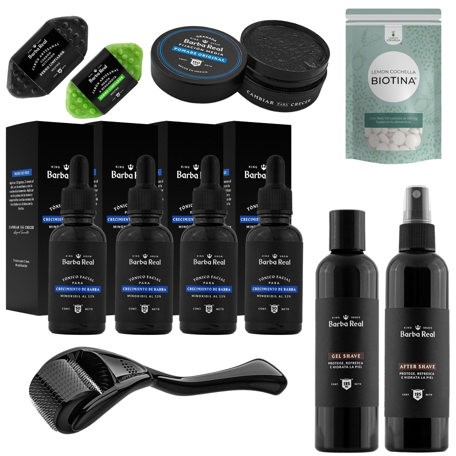 Pack Full Barba + Derma Roller - BarbaReal product image