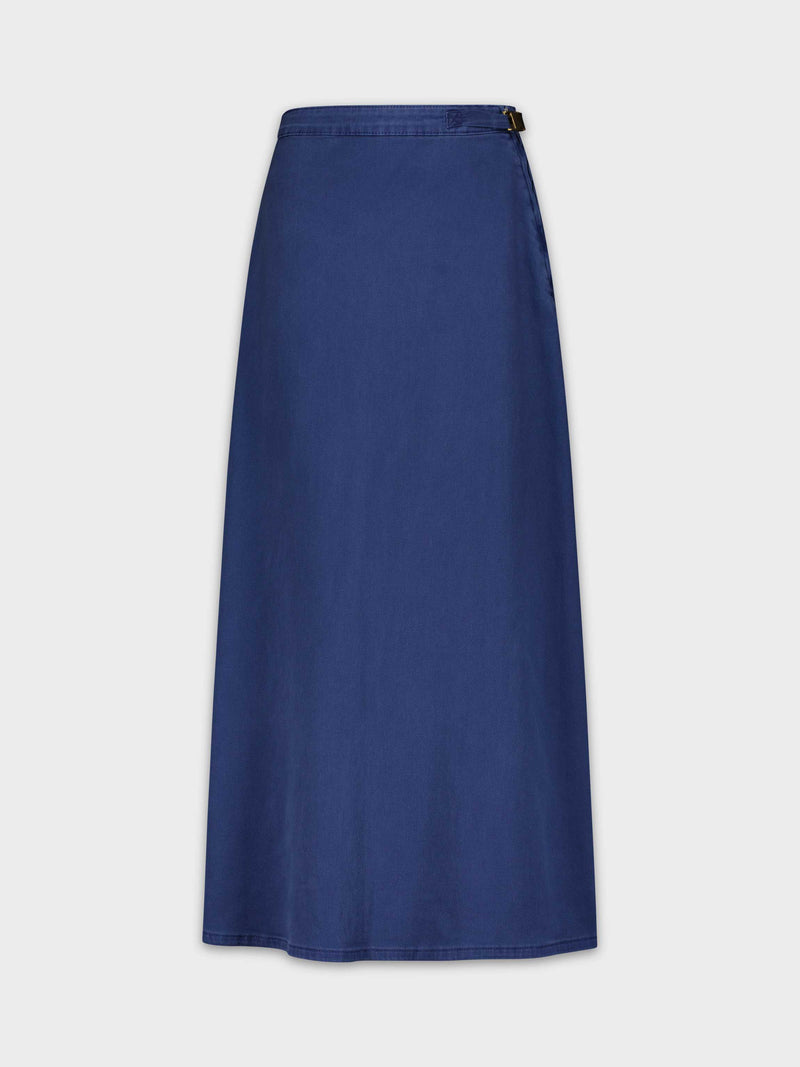 Buy BELT IT LIGHT DENIM MIDI SKIRT for Women Online in India