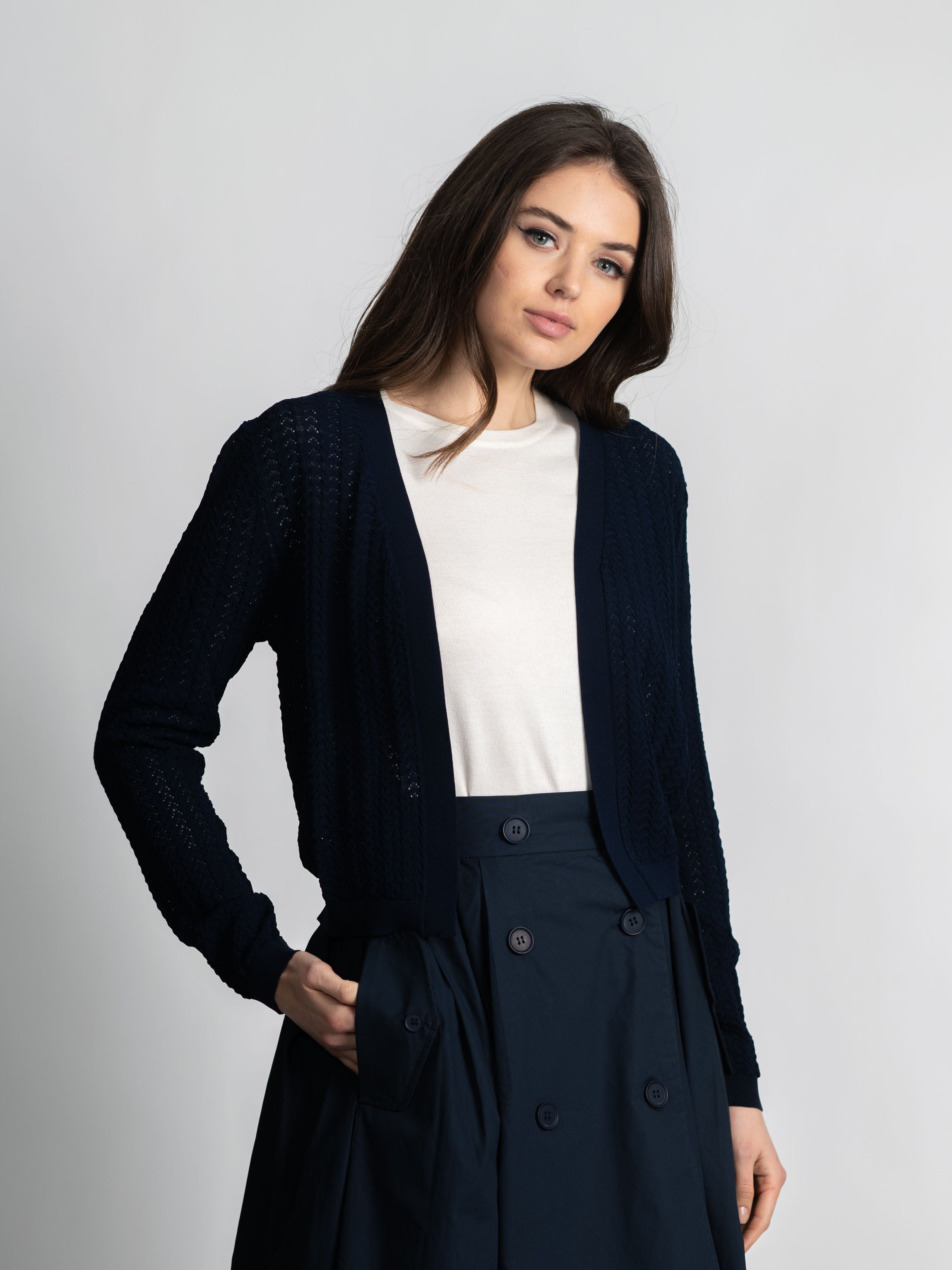 POINTELLE CARDIGAN – Fame on Central