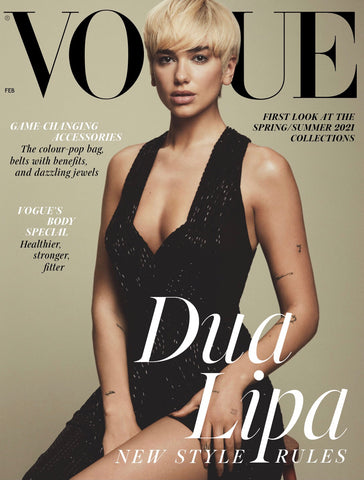 Dua Lipa Covers the February 2021 British Vogue Issue