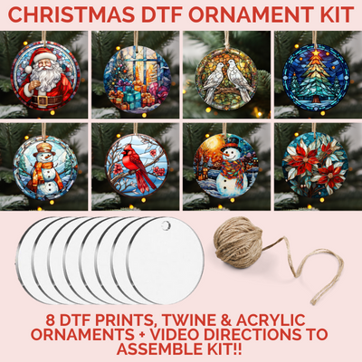 Grinch Hand Ornament DTF Kit  DIY Kits – Print Cut Craft
