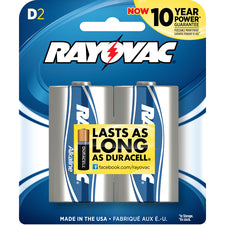 Rayovac 813 2f Mercury Free Alkaline Batteries D 2 Pk Business As Usual