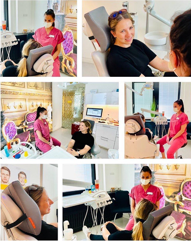 Happynecks headrest at the dental practice of KU64 in Berlin, Germany at Dr. Ziegler & Partner Zahnarzte