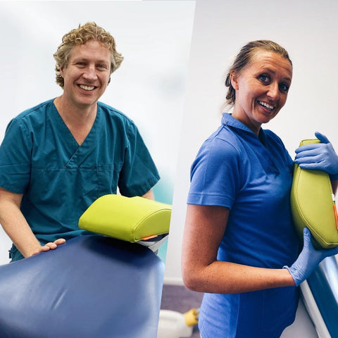 dentists with the Happynecks cushion