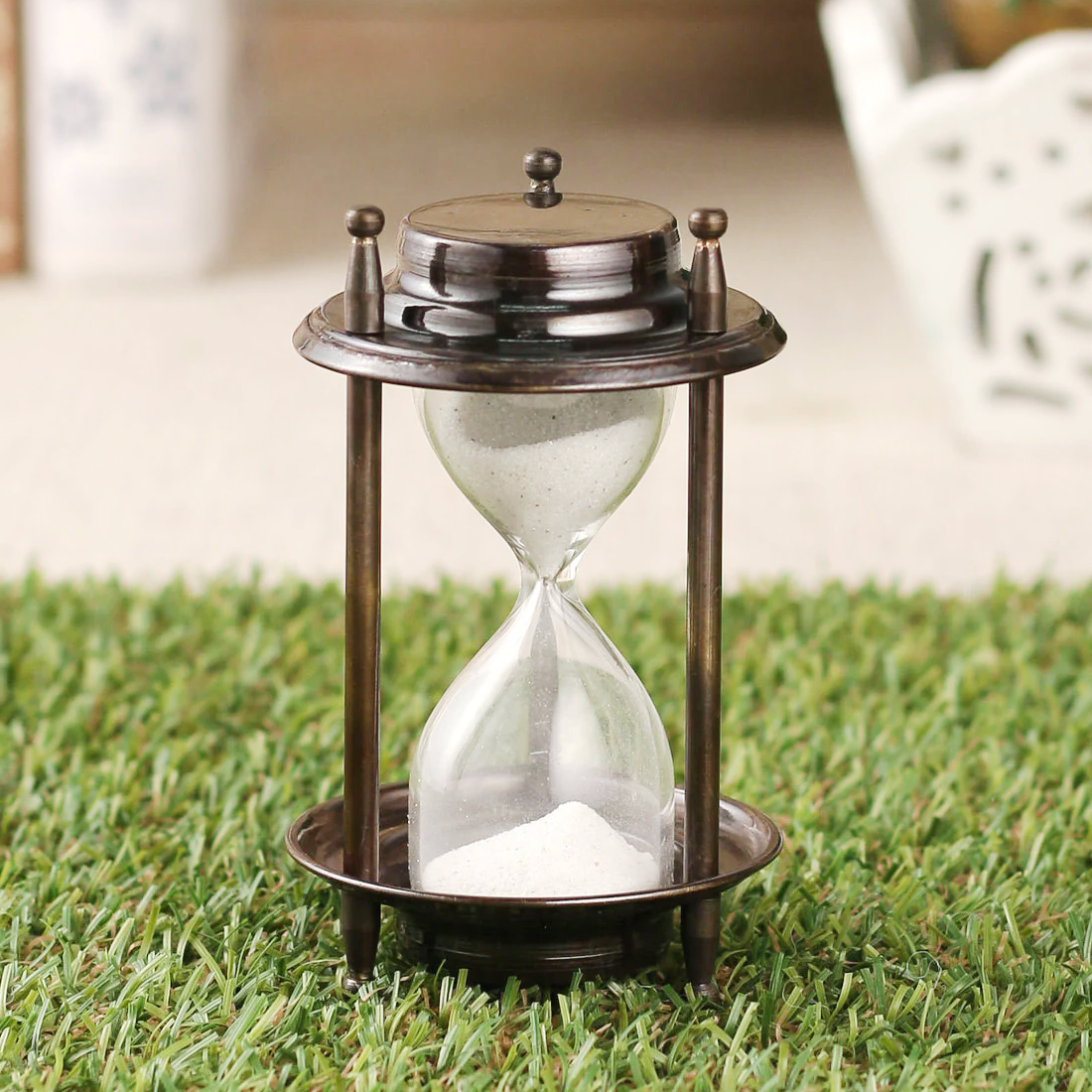 vintage hourglass sand timer