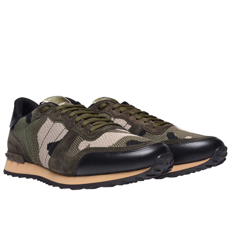 valentino mesh camo trainers