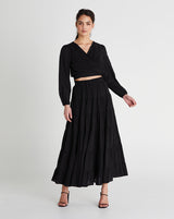 Winnie Maxi Skirt - Black