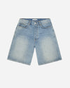 Picture of Light-Wash Wide Leg Denim Shorts