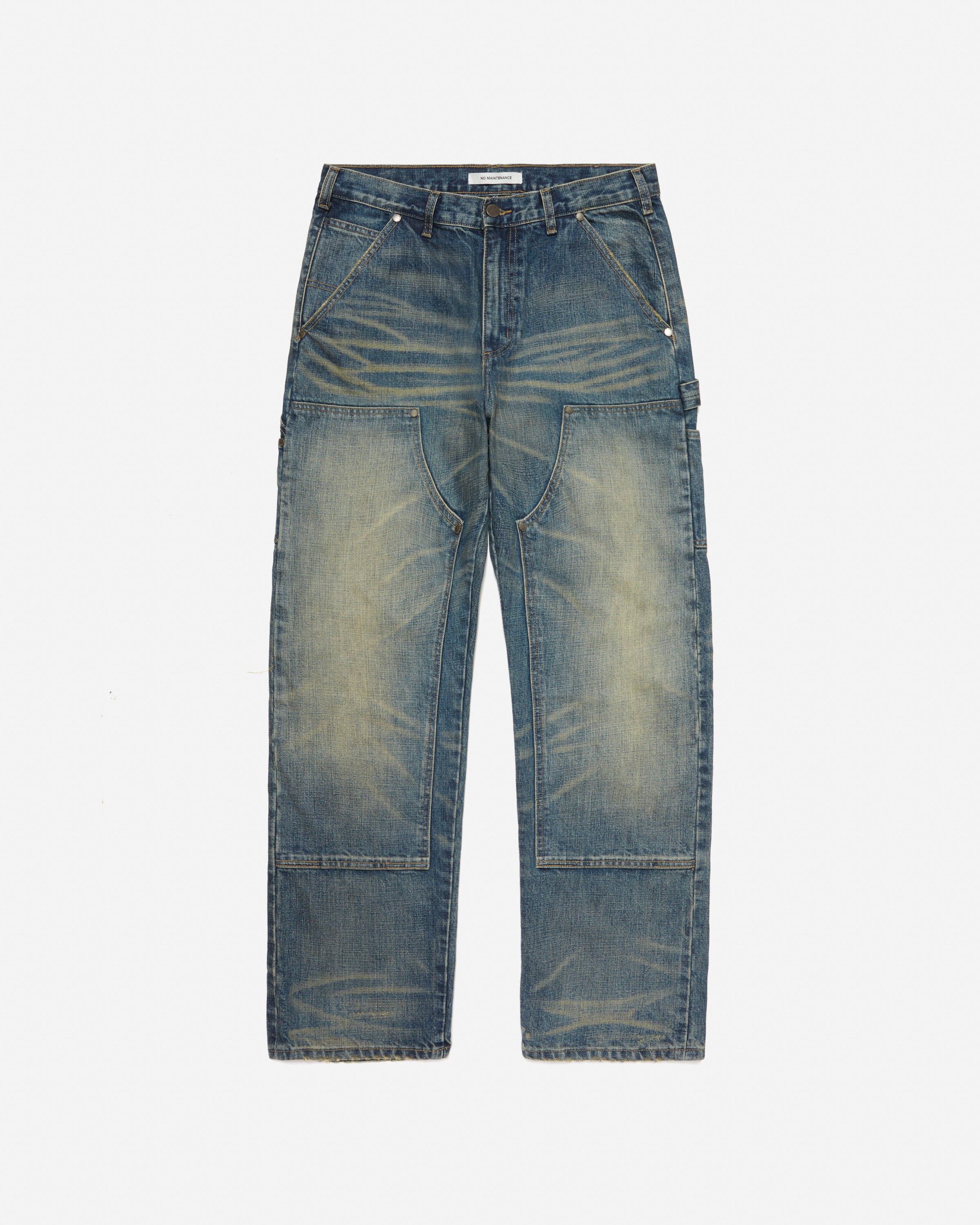 Sand-Wash Selvedge Denim Double Knee | No Maintenance