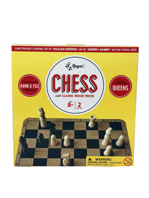 Cardinal Classics, Wood Chess Set with Chess Board and Wood Chess Pieces  2-Player Strategy Board Game, for Adults and Kids Ages 8 and up