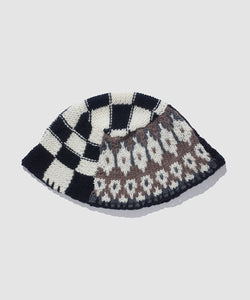 NOMA t.d. Patchwork Hand-Knit HAT ハット | allforlifecharity.org