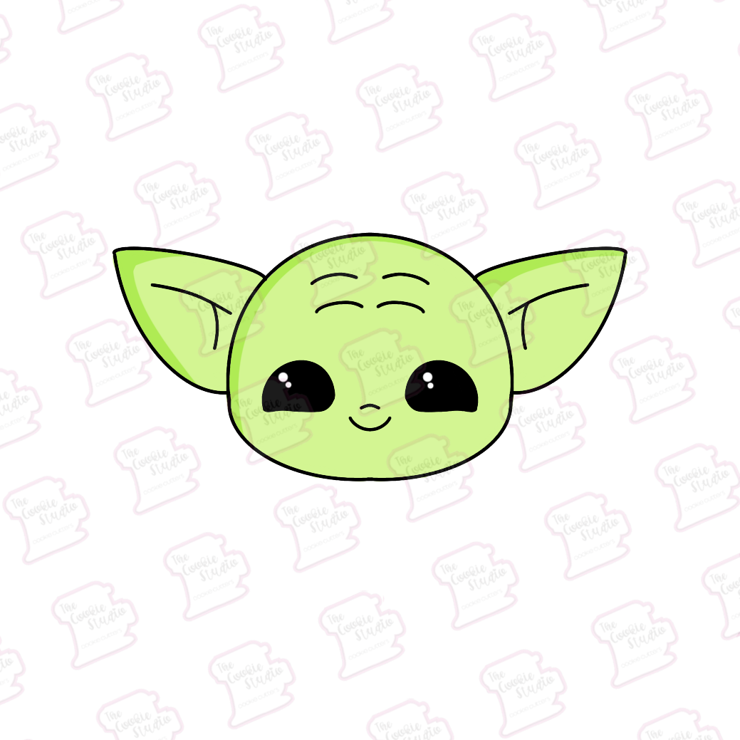 Cortador de Galleta Cara Baby Yoda – Thecookiestudio