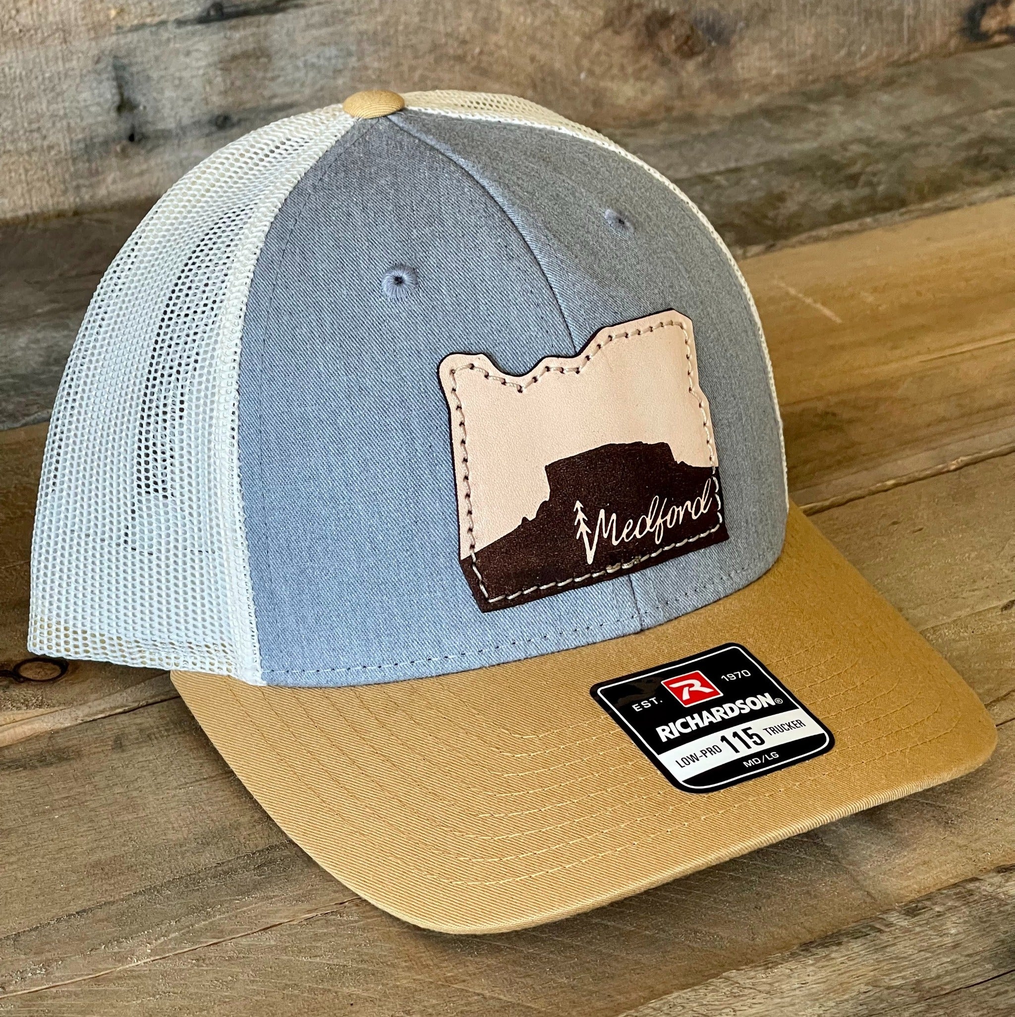 Travel Medford leather patch hat