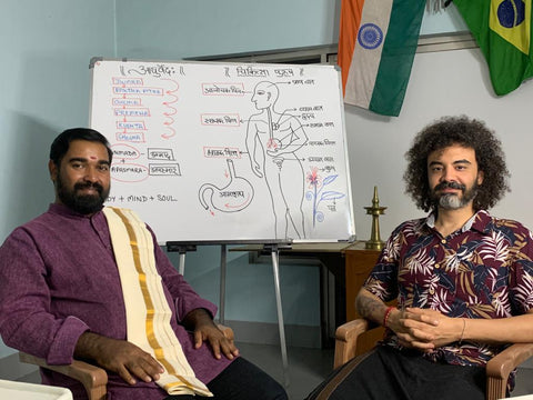 Mestre Rajeev Raj e prof Erick Leite