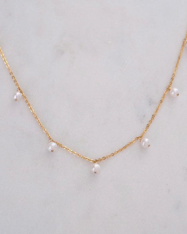 Petite Pearl Simple Necklace | Gold Filled Jewelry | ERIJEWELRY