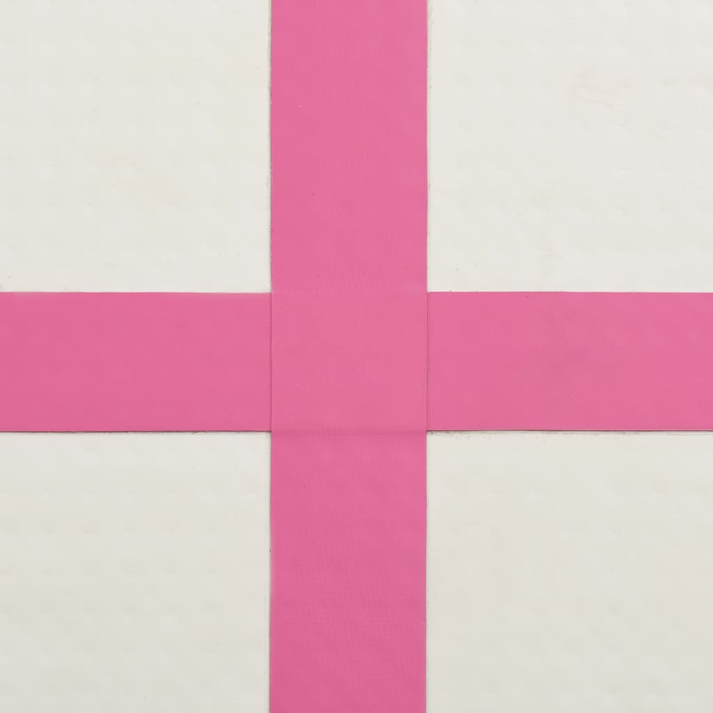 Kleur: grijs en roze Materiaal: hoge-dichtheid PVC en PVC-stof Afmetingen: 400 x 100 x 20 cm (L x B x D) Inclusief pomp