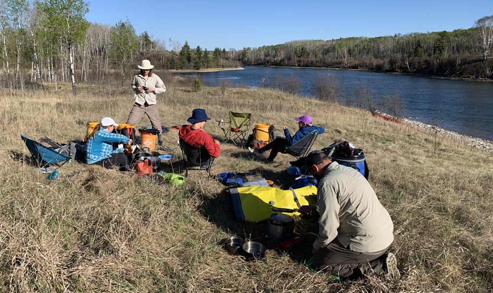 Camping on the Waterhen River 