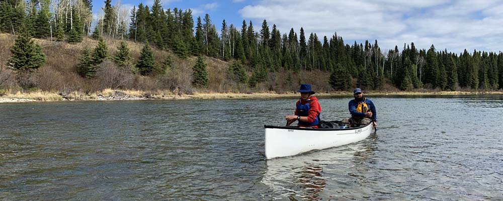 Canoe on the Waterhen River 