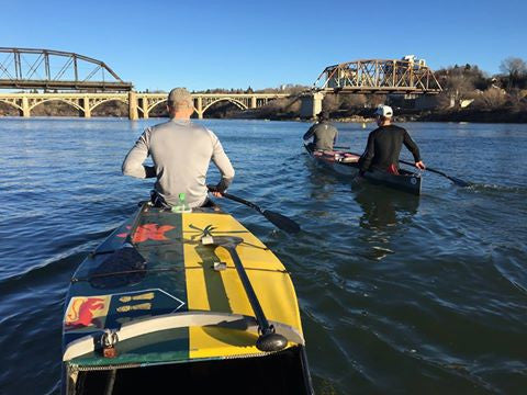 South Saskatchewan River Saskatoon Marathon Canoe Paddle fall 2016 photo by Edith MacHattie 